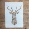 Pochoir tete de cerf dessin