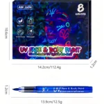 Feutres fluorescents - 8 couleurs 6