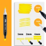 Feutres pour dessin professionnel double pointe 3