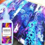 Huile Silicone pour Peinture Acrylique - Effet Cellules pour Art Fluide 6