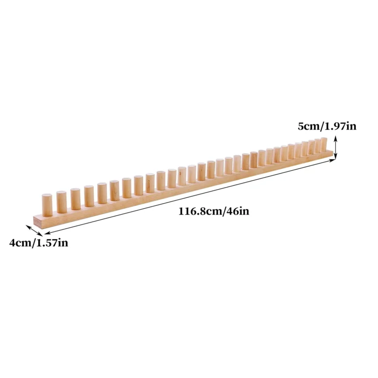 Cadre de métier à tisser en bois pour grosse laine à tricoter main 6